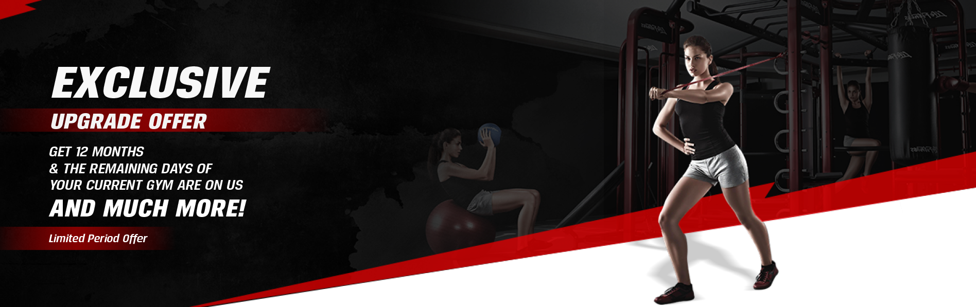 Exclusive Offer! Get 12 months & The remaining days of your current GYM are on us and Much More